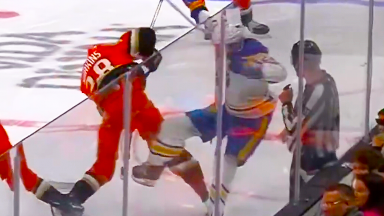 Jansen Harkins Hit on Dylan Cozens | Anaheim Ducks vs Buffalo Sabres 2024 NHL Highlights