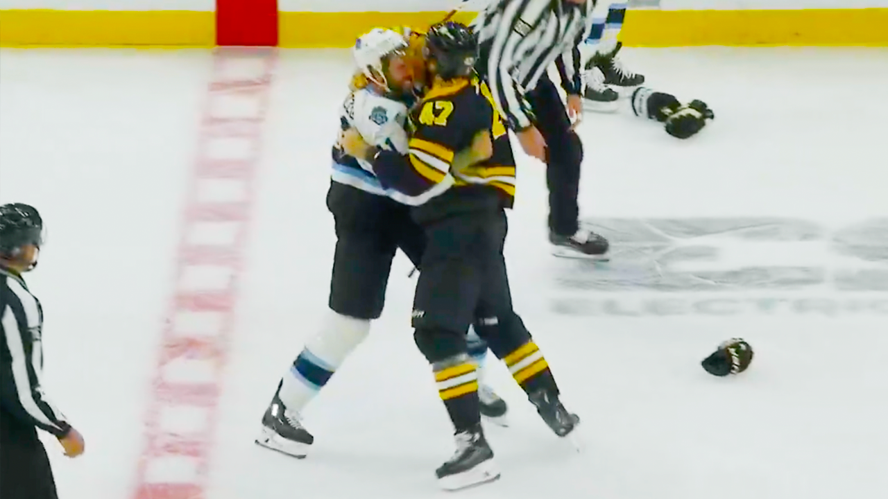 Mark Kastelic Robert Bortuzzo Fight | Boston Bruins vs Utah Hockey Club 2024 NHL Highlights