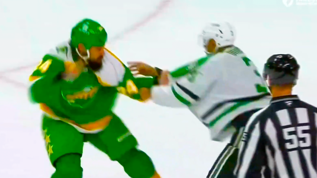 Matt Dumba Zach Bogosian Fight |Dallas Stars vs Minnesota Wild 2024 NHL Highlights
