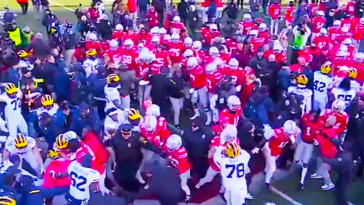 Michigan Wolverines vs Ohio State Buckeyes Fight Brawl After Game 2024 Highlights