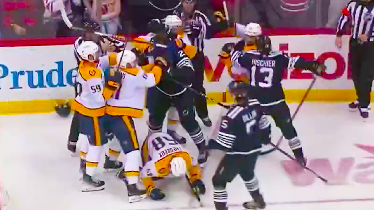 Timo Meier Cross Checking Zachary L’Heureux Game Misconduct | Devils vs Panthers 2024 NHL Highlights