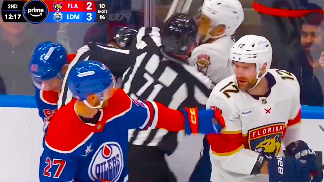 AJ Greer Vasily Podkolzin Fight | Edmonton Oilers vs Florida Panthers 2024 NHL Highlights