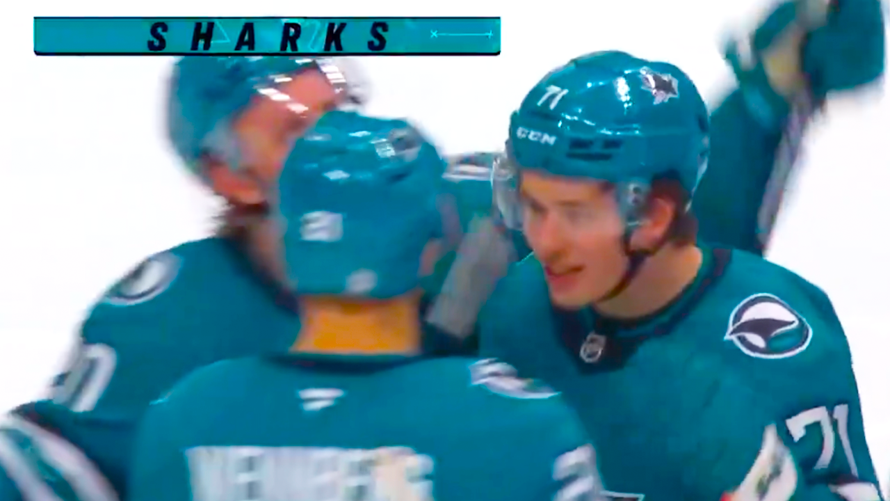 Macklin Celebrini One Timer Goal | San Jose Sharks vs Calgary Flames 2024 NHL Highlights