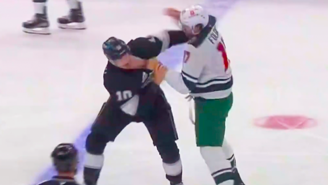 Marcus Foligno Tanner Jeannot Fight | Los Angeles Kings vs Minnesota Wild 2024 NHL Highlights