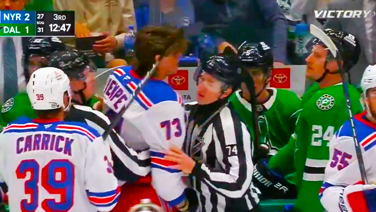 Matt Rempe Roope Hintz Fight After Miro Heiskanen Hit | New York Rangers vs Dallas Stars 2024 NHL Highlights