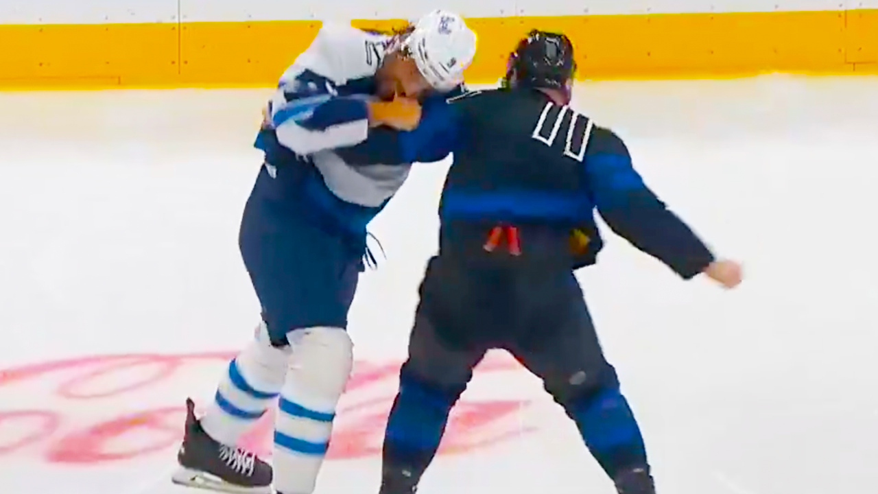 Max Domi Alex Iafallo Fight | Toronto Maple Leafs vs Winnipeg Jets 2024 NHL Highlights