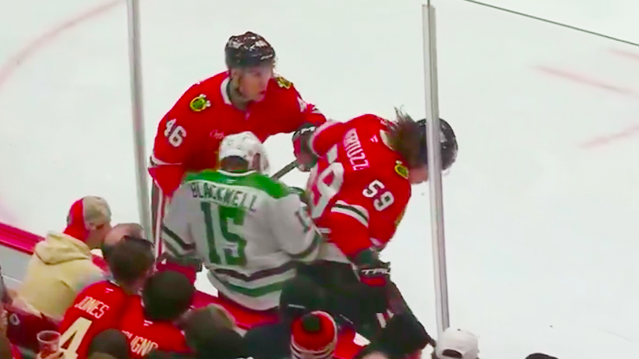 Tyler Bertuzzi Hit on Colin Blackwell assessed a 5 minute major & game misconduct | Dallas Stars vs Chicago Blackhawks 2024 NHL Highlights