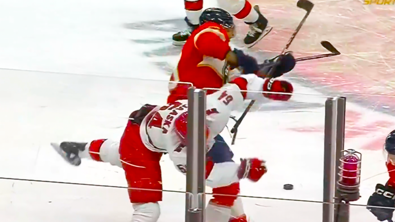 AJ Greer Hit on Juha Jaaska | Carolina Hurricanes vs Florida Panthers 2025 NHL Highlights