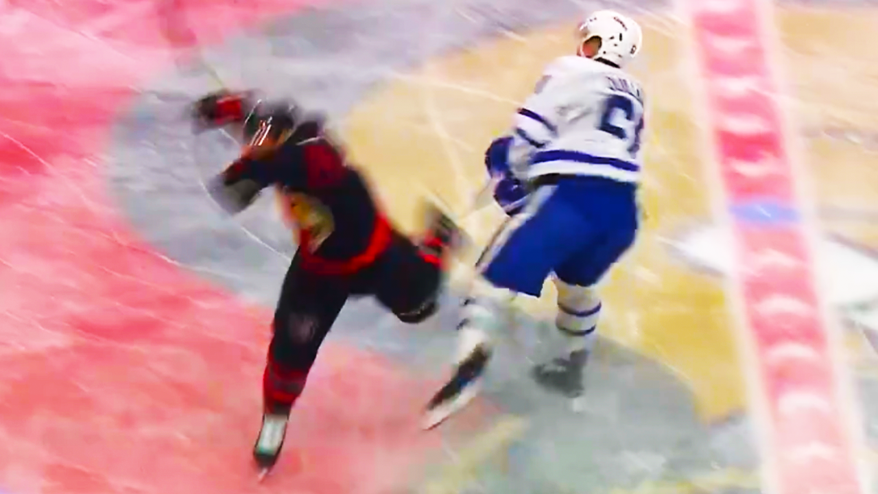 Jacob Quillan Nick Cousins Knee on Knee Collision | Ottawa Senators vs Toronto Maple Leafs 2025 NHL Highlights