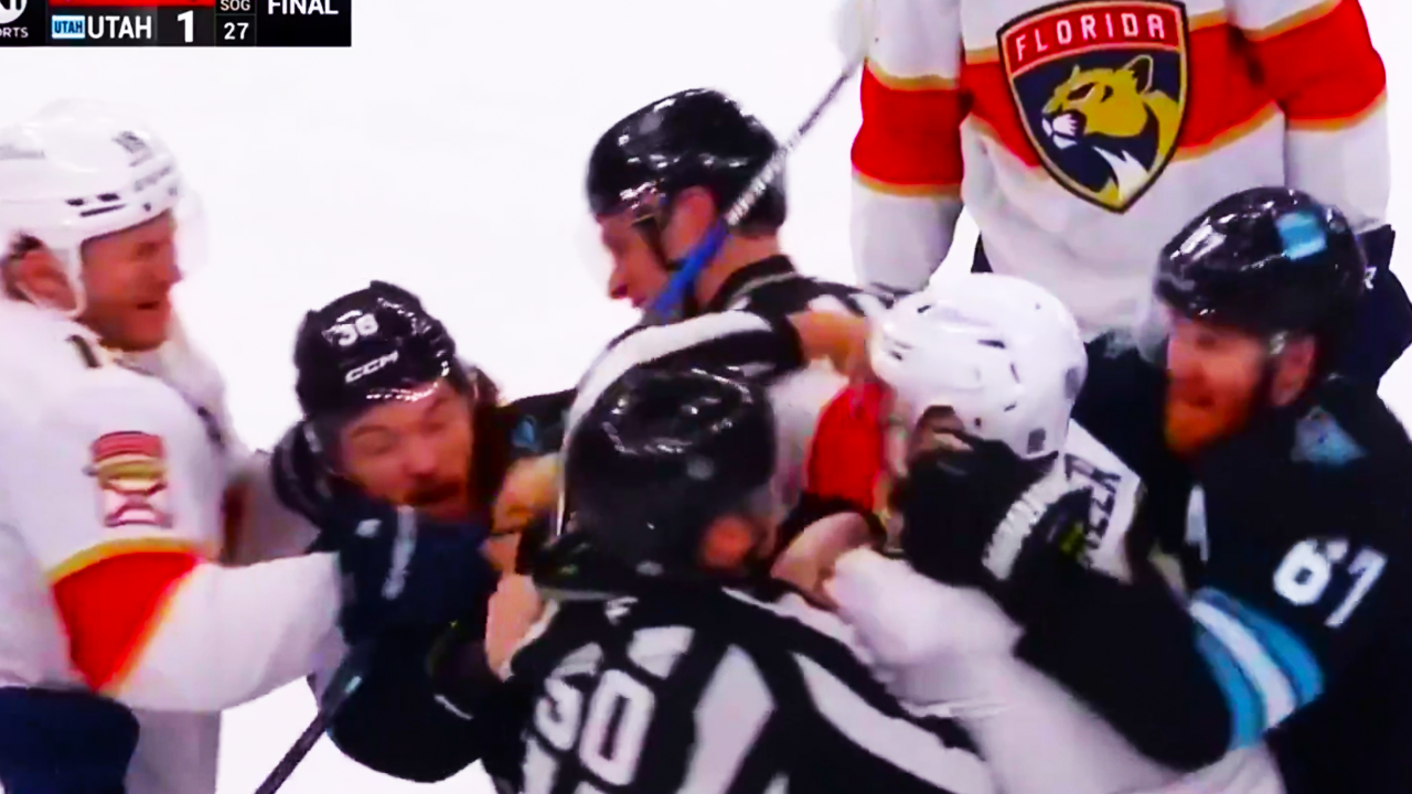 Liam O’Brien AJ Greer Fight | Florida Panthers vs Utah Hockey Club 2025 NHL Highlights