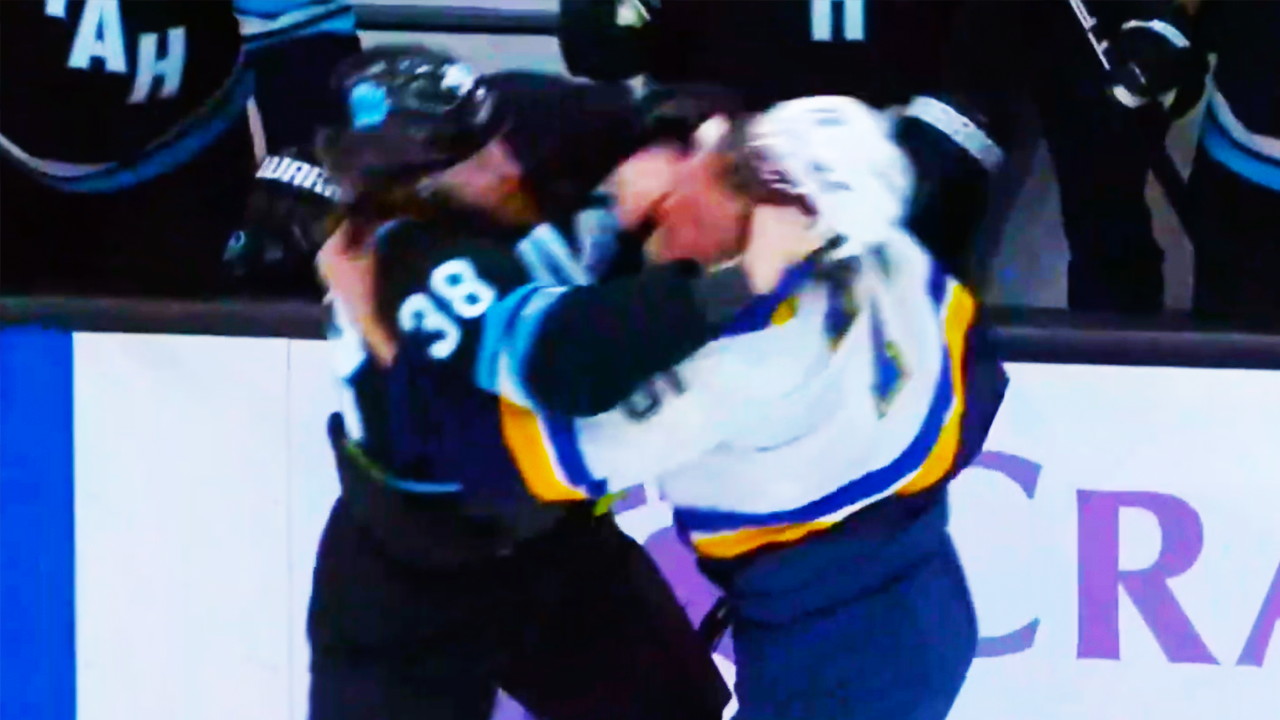 Liam O’Brien Tyler Tucker Fight | Utah HC vs St. Louis Blues 2025 NHL Highlights