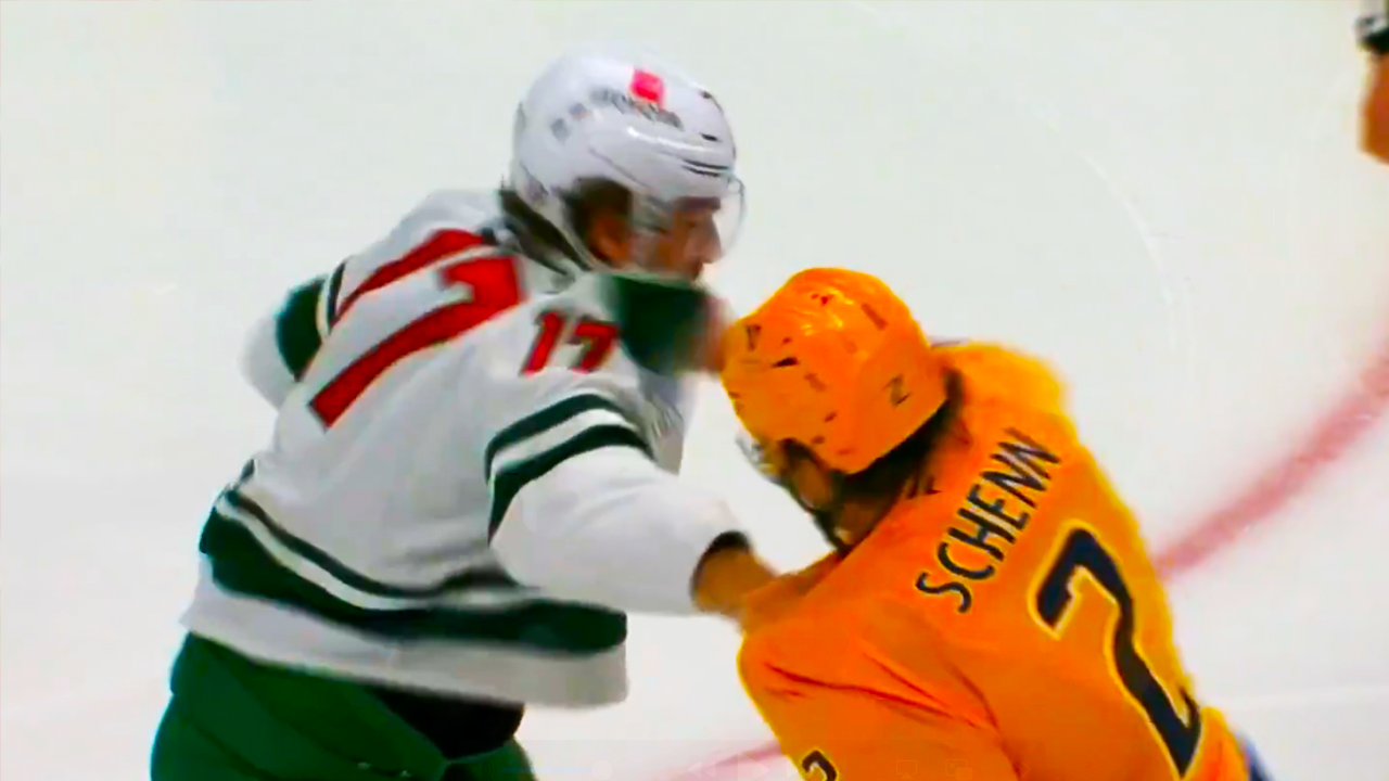Luke Schenn Marcus Foligno Fight | Nashville Predators vs Minnesota Wild 2025 NHL Highlights