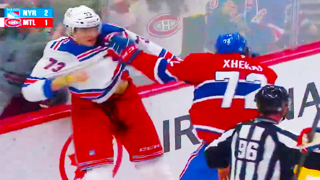 Matt Rempe Arber Xhekaj Fight | New York Rangers vs Montreal Canadiens 2025 NHL Highlights