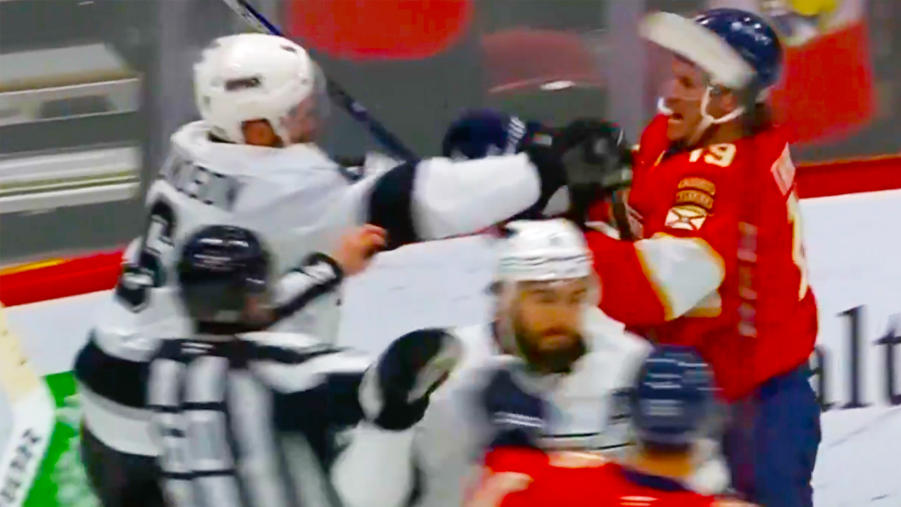 Matthew Tkachuk Joel Edmundson Fight | Florida Panthers vs LA Kings 2025 NHL Highlights