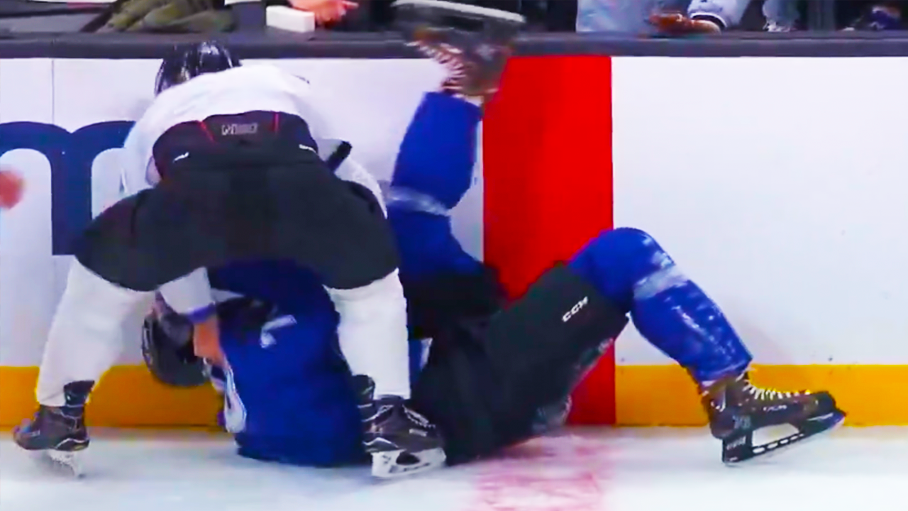 Ben Hollingsworth PK Subban Fight | LA Kings Skate for LA Strong 2025 NHL Highlights