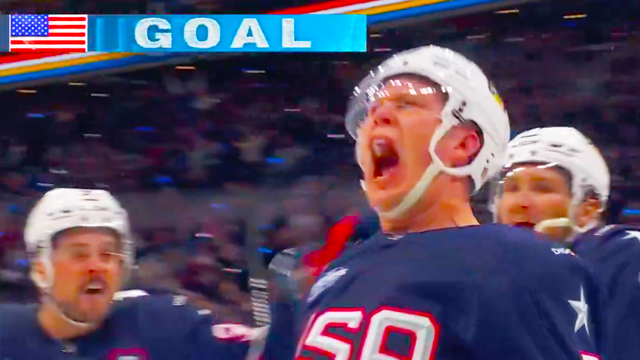 Brady Tkachuk Goal Ties Game 1-1 | USA vs Canada 4 Nations Face Off Championship 2025 NHL Highlights