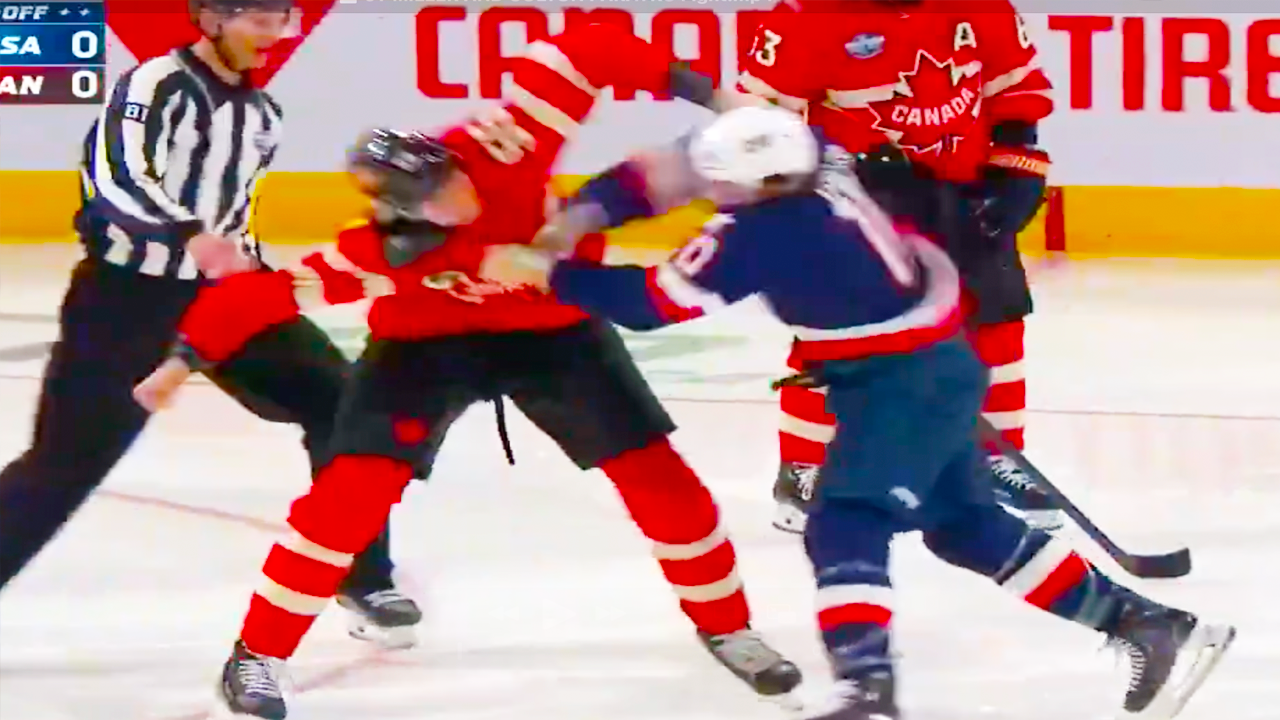 JT Miller Colton Parayko Fight | USA vs Canada 4 Nations Face Off 2025 NHL Highlights