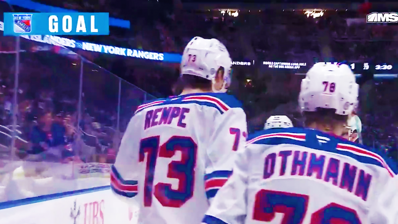 Matt Rempe Goal (Deflected) | New York Rangers vs New York Islanders 2025 NHL Highlights