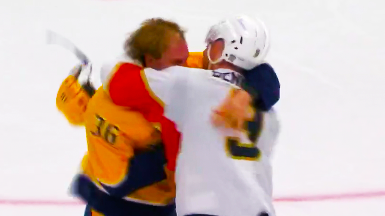 Sam Bennett Cole Smith Fight | Nashville Predators vs Florida Panthers 2025 NHL Highlights
