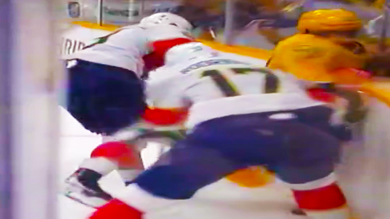 Sam Bennett Hit on Roman Josi Boarding | Florida Panthers vs Nashville Predators 2025 NHL Highlights