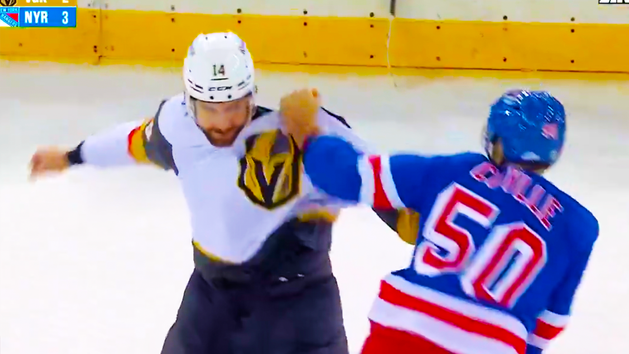 Will Cuylle Nic Nicolas Nicolas Hague Fight | New York Rangers vs Vegas Golden Knights 2025 NHL Highlights