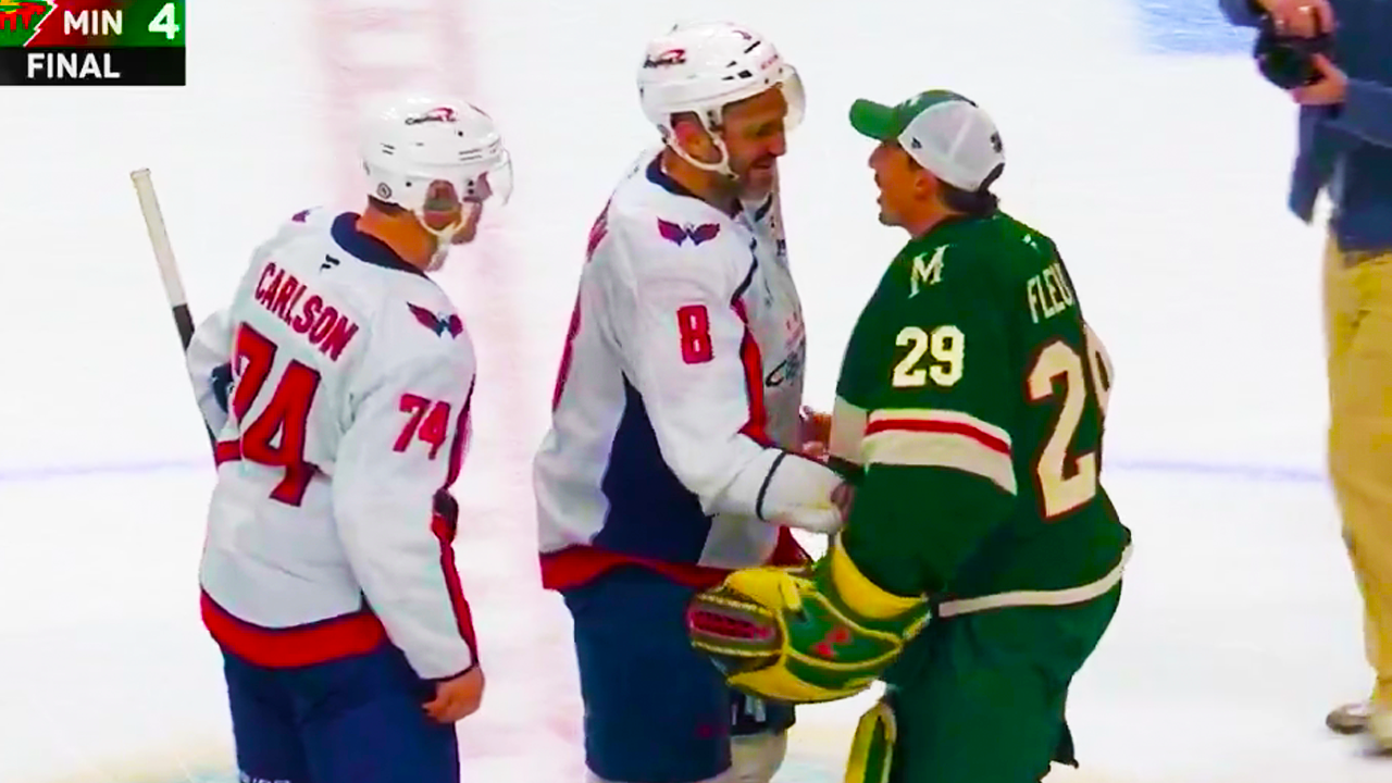 Alex Ovechkin and Capitals Honor Fleury with Postgame Handshake After Wild vs Capitals