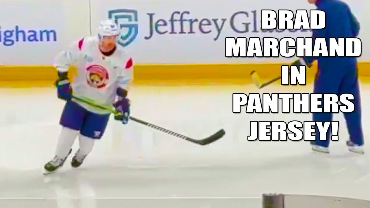 Brad Marchand in Panthers Jersey Practing in Boston First Time Since Trade | Florida Panthers 2025 NHL Highlights