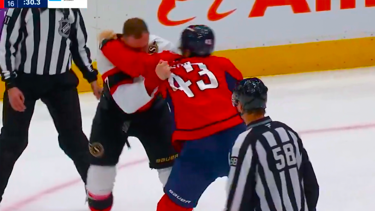 Brady Tkachuk Tom Wilson Fight | Ottawa Senators vs Washington Capitals 2025 NHL Highlights