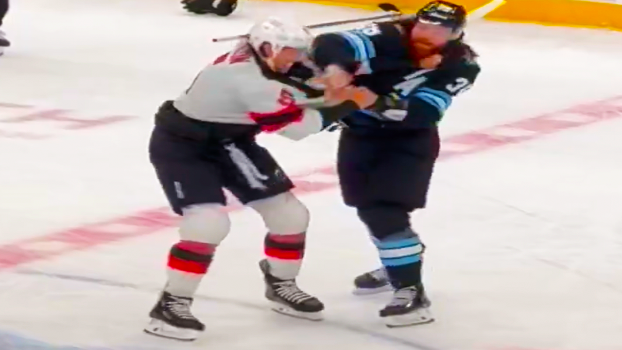 Brenden Dillon Liam O’Brien “Spicy Tuna” Fight | Utah HC vs New Jersey Devils 2025 NHL Highlights