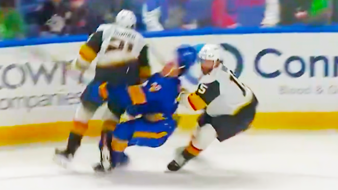 Brett Howden Hit on Jiri Kulich | Vegas Golden Knights vs Buffalo Sabres 2025 NHL Highlights
