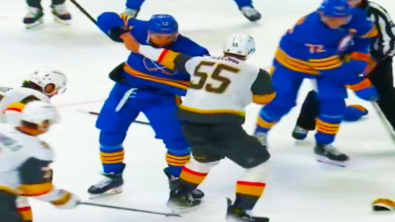 Jordan Greenway Keegan Kolesar Fight | Vegas Golden Knights vs Buffalo Sabres 2025 NHL Highlights