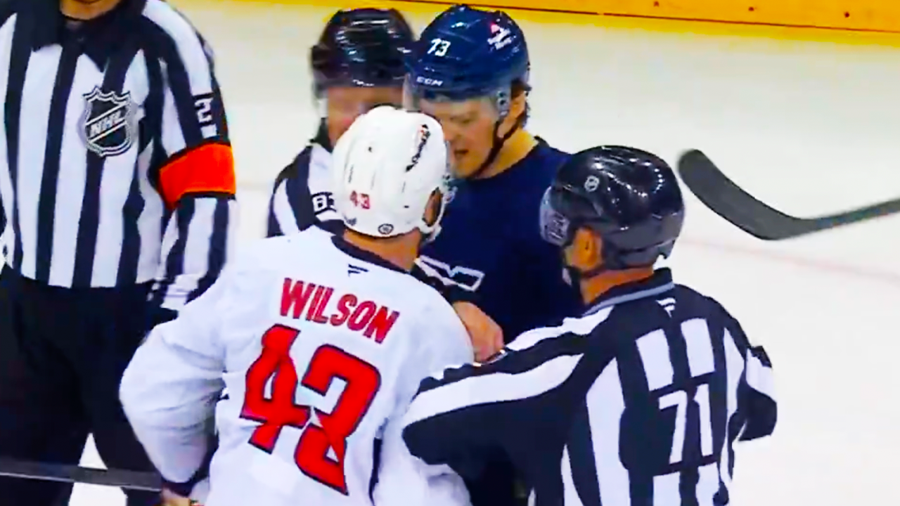 Matt Rempe Tom Wilson Fight Argument | New York Rangers vs Washington Capitals 2025 NHL Highlights