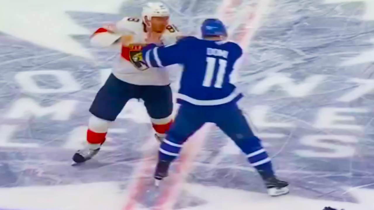 Max Domi Nate Schmidt Fight | Toronto Maple Leafs vs Florida Panthers 2025 NHL Highlights