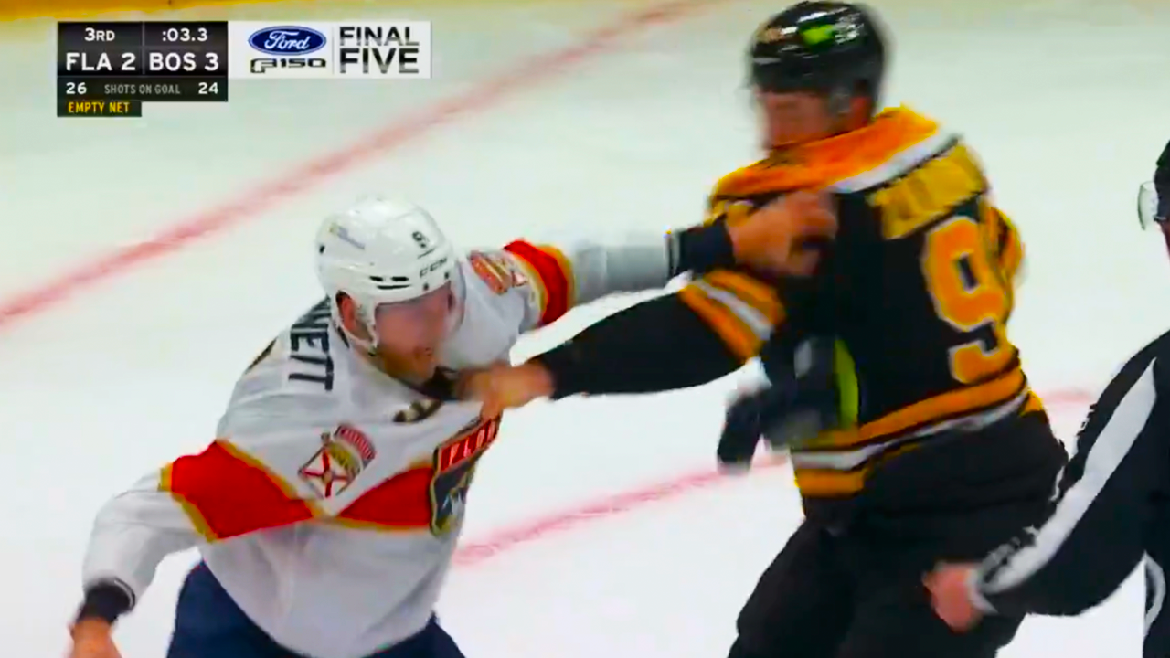 Nikita Zadorov Sam Bennett Fight | Florida Panthers vs Boston Bruins 2025 NHL Highlights