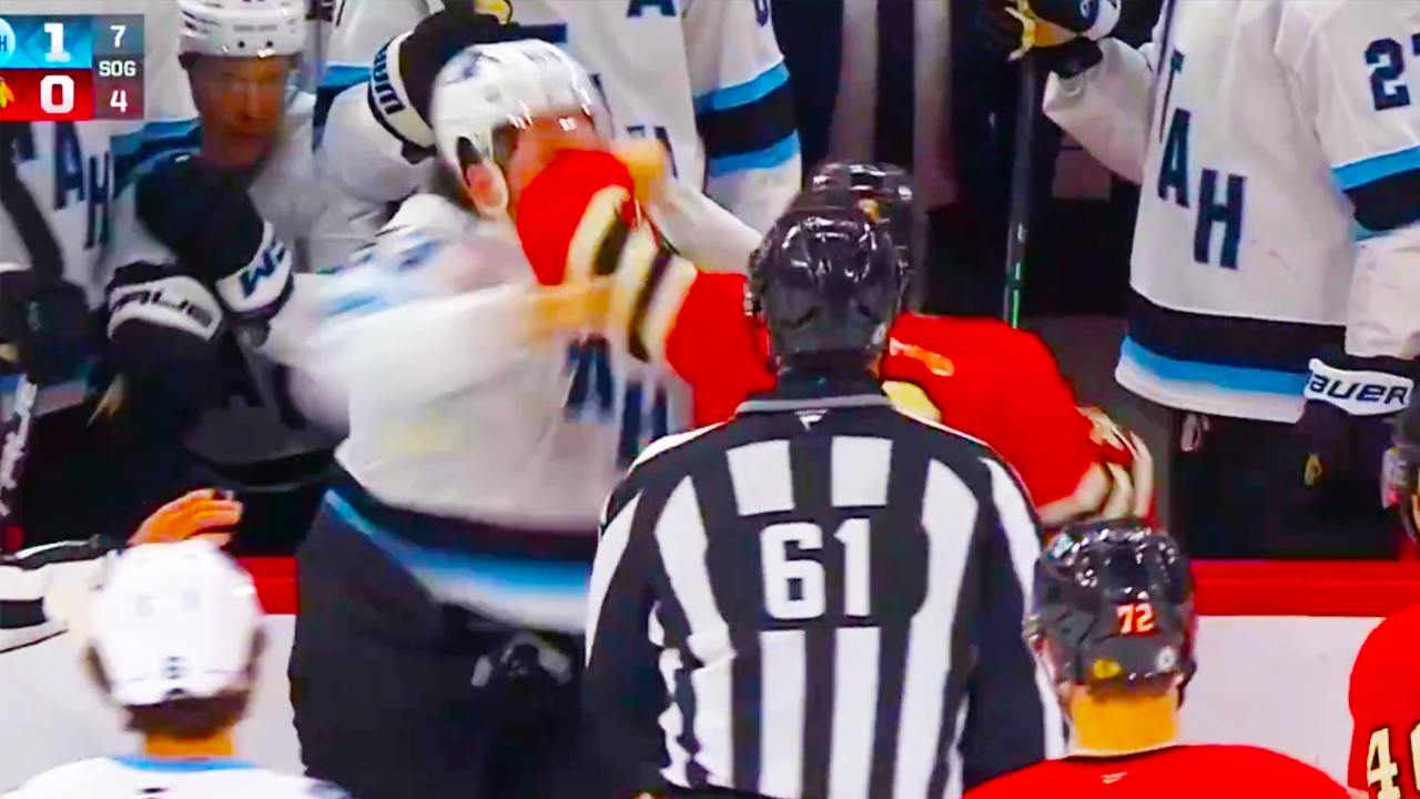 Ryan Donato Michael Carcone Fight | Utah HC vs Chicago Blackhawks 2025 NHL Highlights