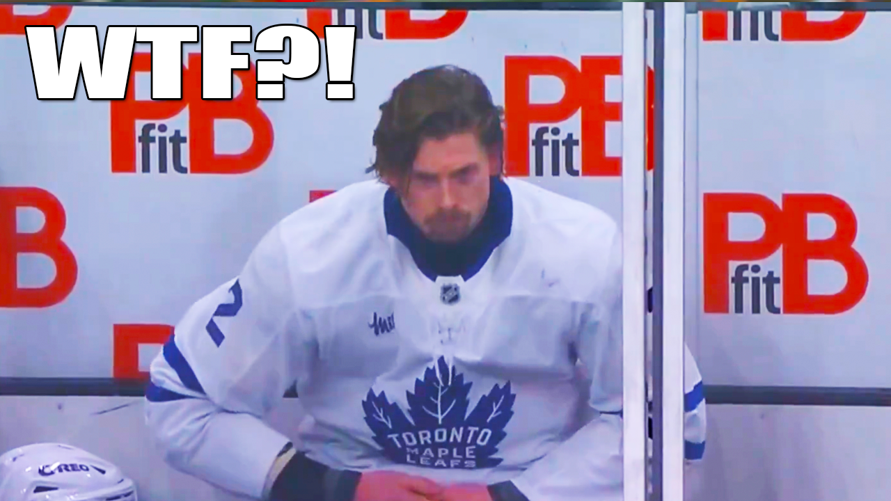 Simon Benoit reset his dislocated thumb in the penalty box after his fight | Maple Leafs vs Utah HC 2025 NHL Highlights