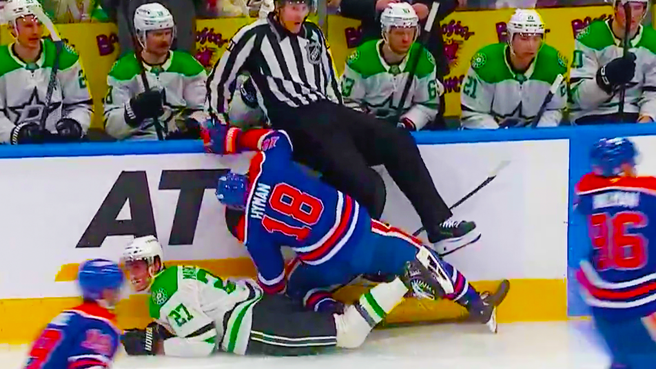 Zach Hyman Injury Collision w/ Mason Marchment | Dallas Stars vs Edmonton Oilers 2025 NHL Highlights