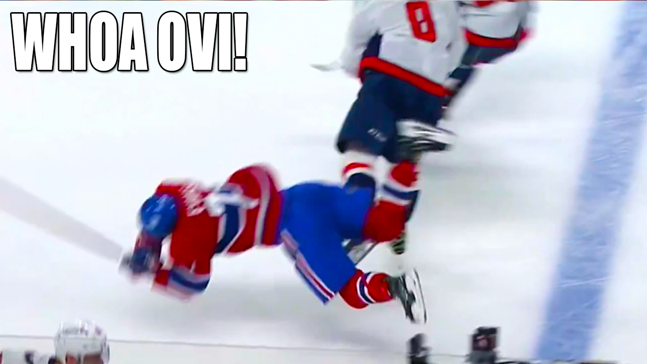 Alex Ovechkin Hit on Jake Evans Interference | Montreal Canadiens vs Washington Capitals 2025 NHL Playoffs Highlights