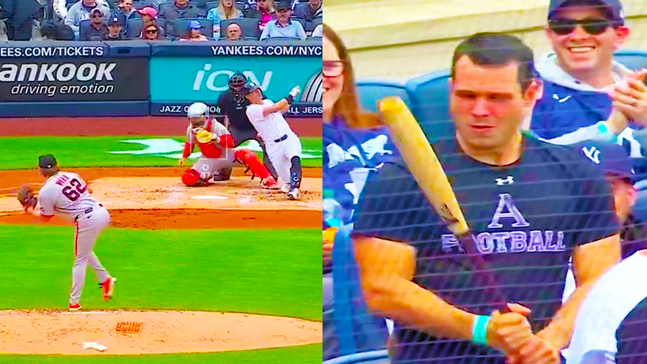 Anthony Volpe launched a torpedo bat into the crowd | New York Yankees vs San Francisco Giants 2025 MLB Highlights