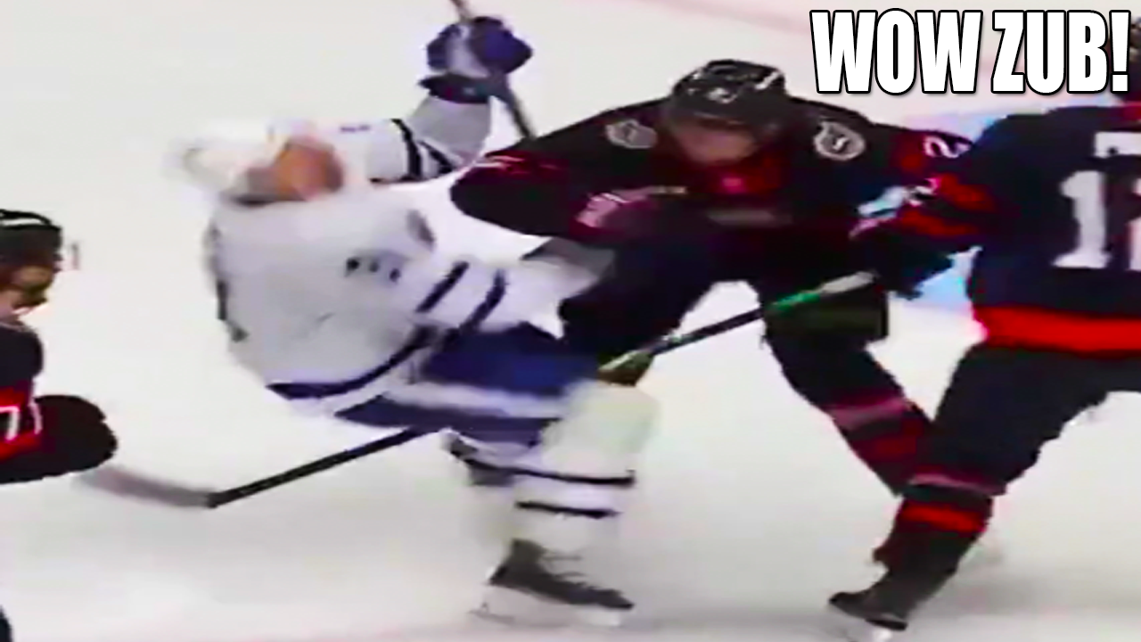Artem Zub Hit on John Tavares | Toronto Maple Leafs vs Ottawa Senators 2025 NHL Playoffs Highlights