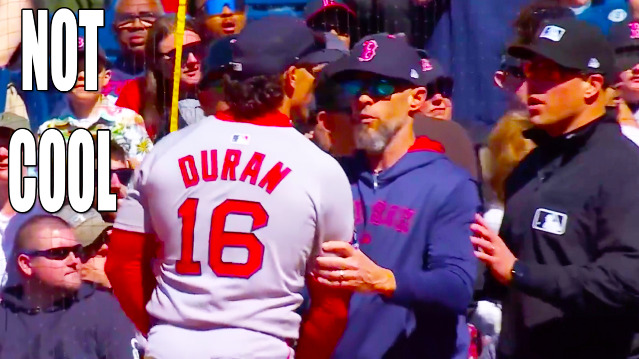 Jarren Duran Yelling at Fans, Umpires & Red Sox Hold Him Back | Red Sox vs Guardians 2025 Highlights