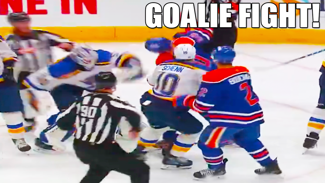 Jordan Binnington Corey Perry Fight | Edmonton Oilers vs St Louis Blues 2025 NHL Highlights
