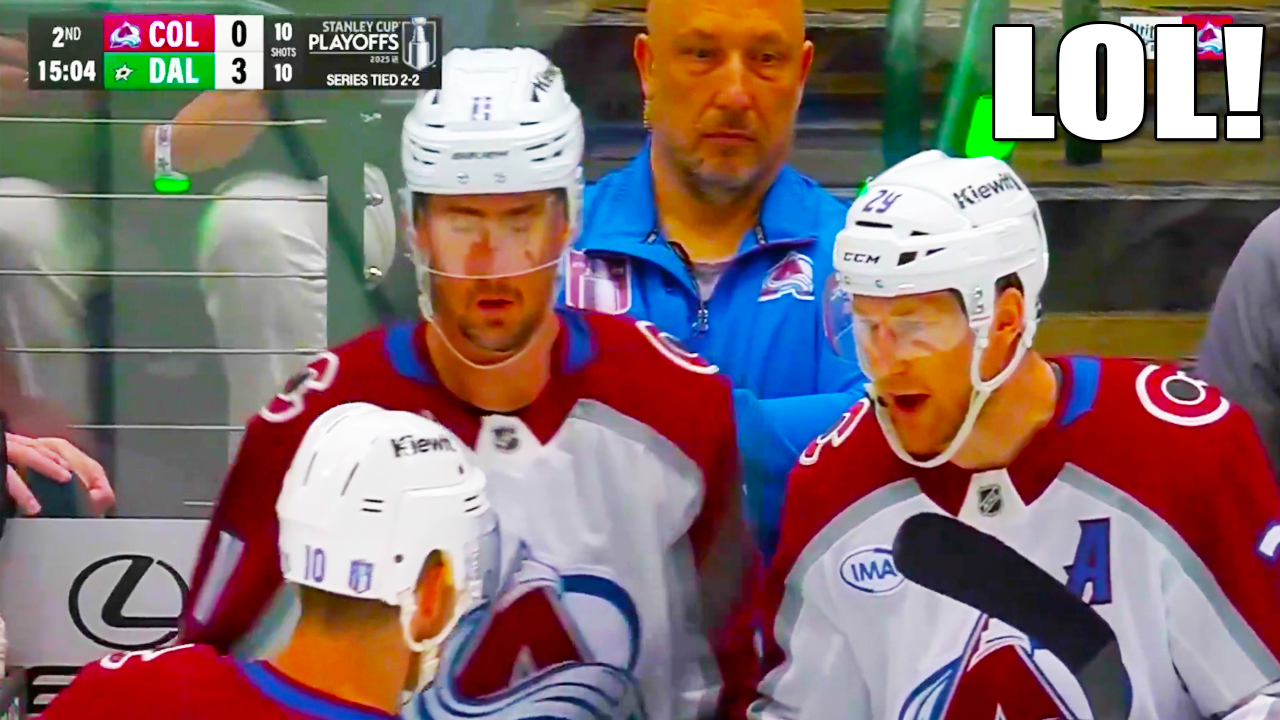 Nathan MacKinnon yells at Charlie Coyle after sloppy power play shift | Colorado Avalanche vs Dallas Stars 2025 NHL Playoffs Highlights