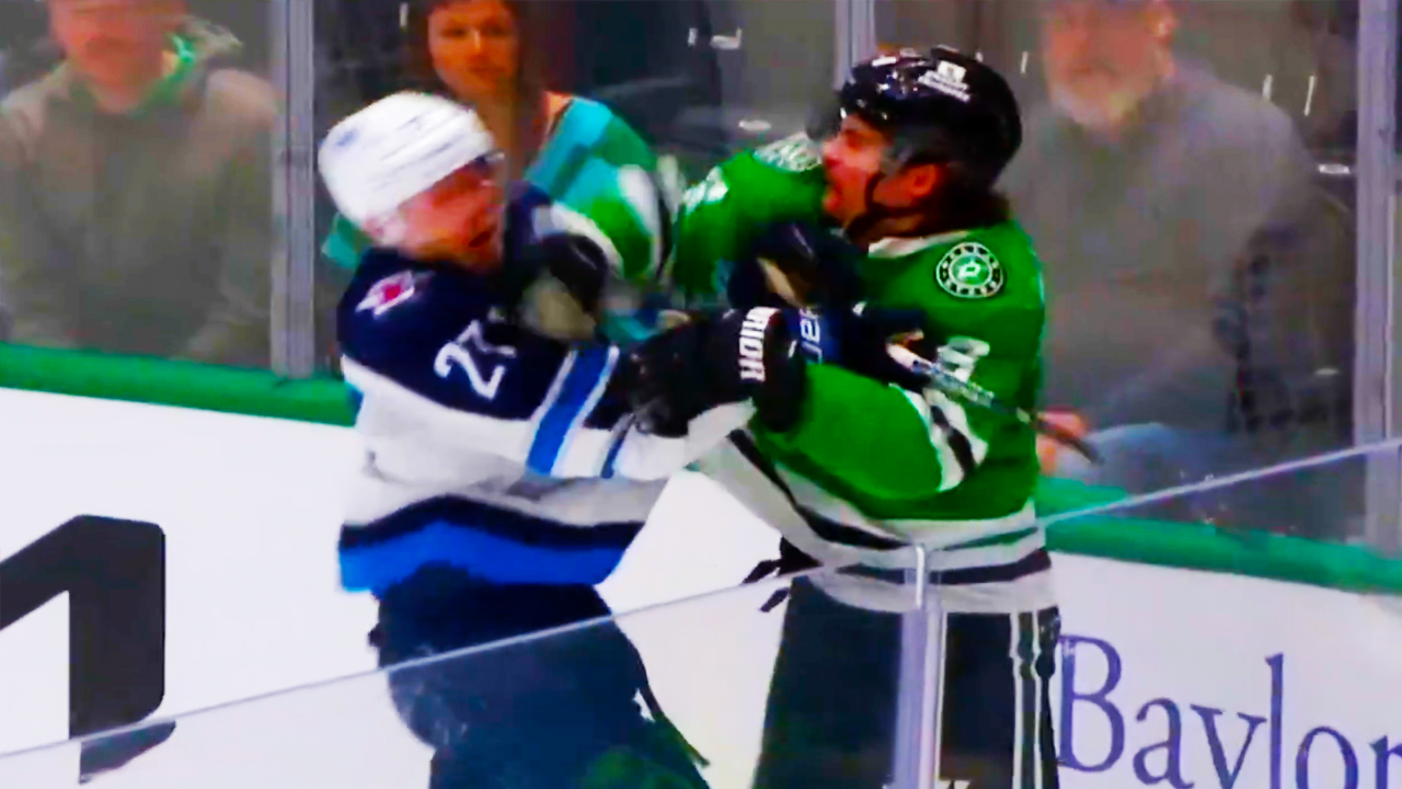 Sam Steel Nikolaj Ehlers Fight | Dallas Stars vs Winnipeg Jets 2025 NHL Highlights