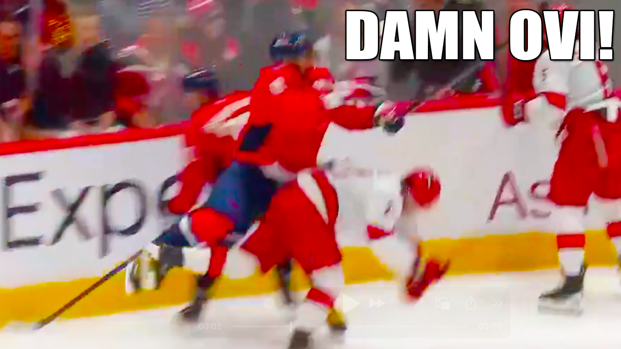 Alex Ovechkin Hit on Seth Jarvis | Washington Capitals vs Carolina Hurricanes 2025 NHL Playoffs Highlights