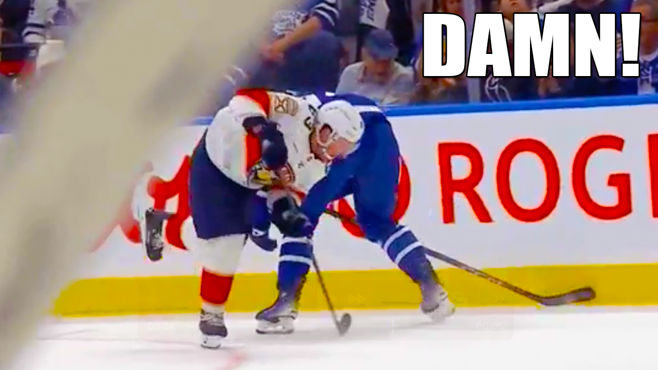 Bobby McMann Hit on Brad Marchand | Florida Panthers vs Toronto Maple Leafs 2025 NHL Playoffs Highlights