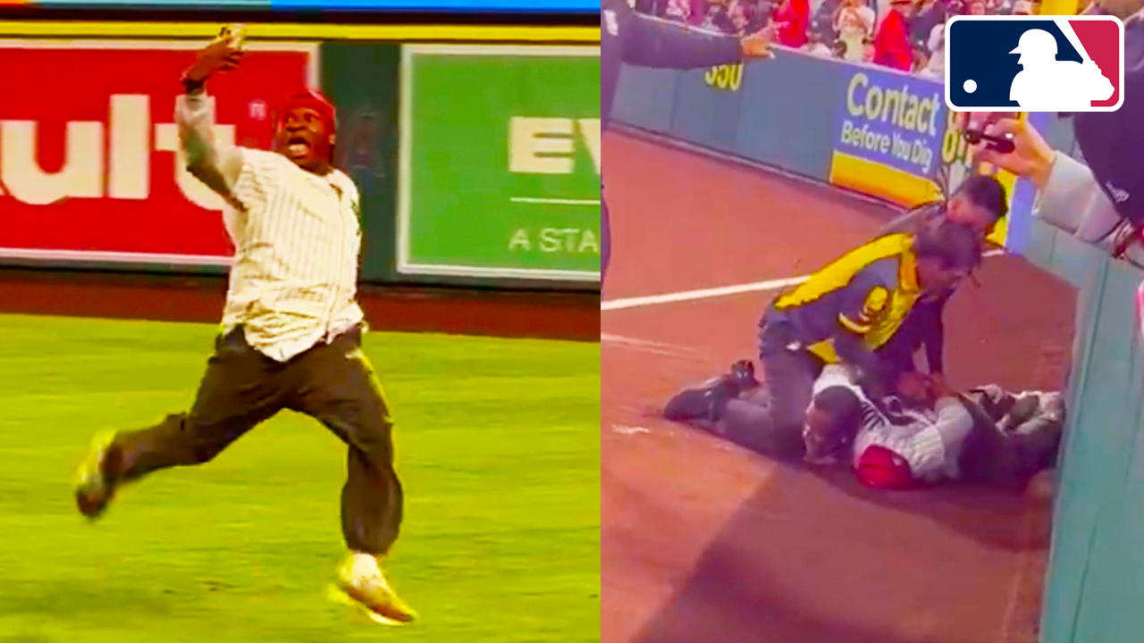 Fan Guy Running on Field Gets Arrested | New York Yankees vs LA Angels 2025 MLB Highlights