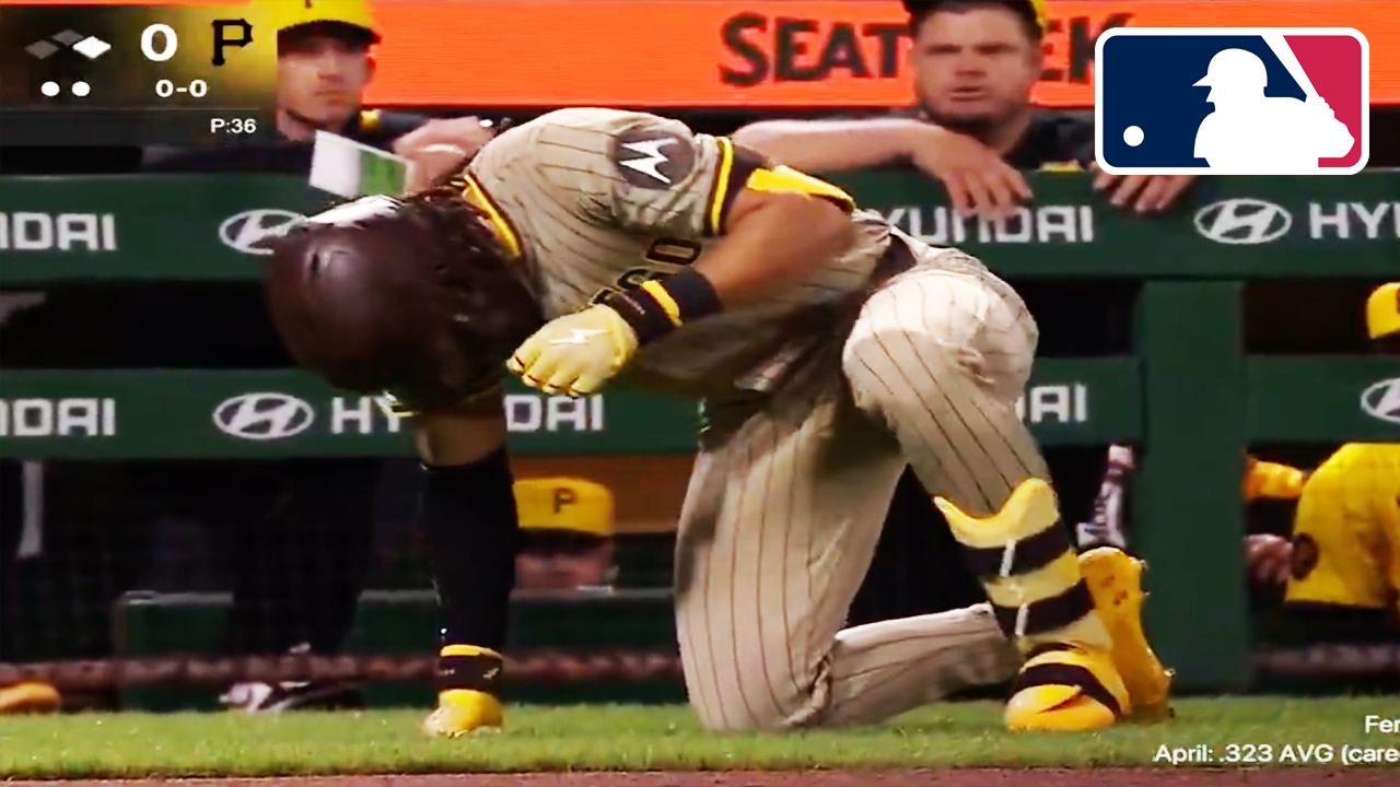 Fernando Tatis Jr Injury Hit By Pitch and Leaves Game | San Diego Padres vs Pittsburgh Pirates 2025 MLB Highlights