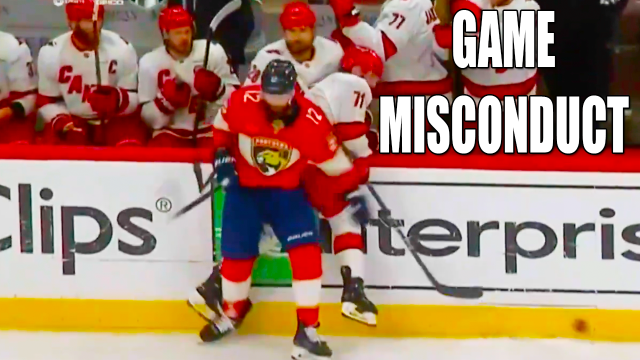 Jonah Gadjovich Elbows Jordan Martinook & Hits Morrow w/ Puck | Hurricanes vs Panthers 2025 Eastern Conference Final Highlights