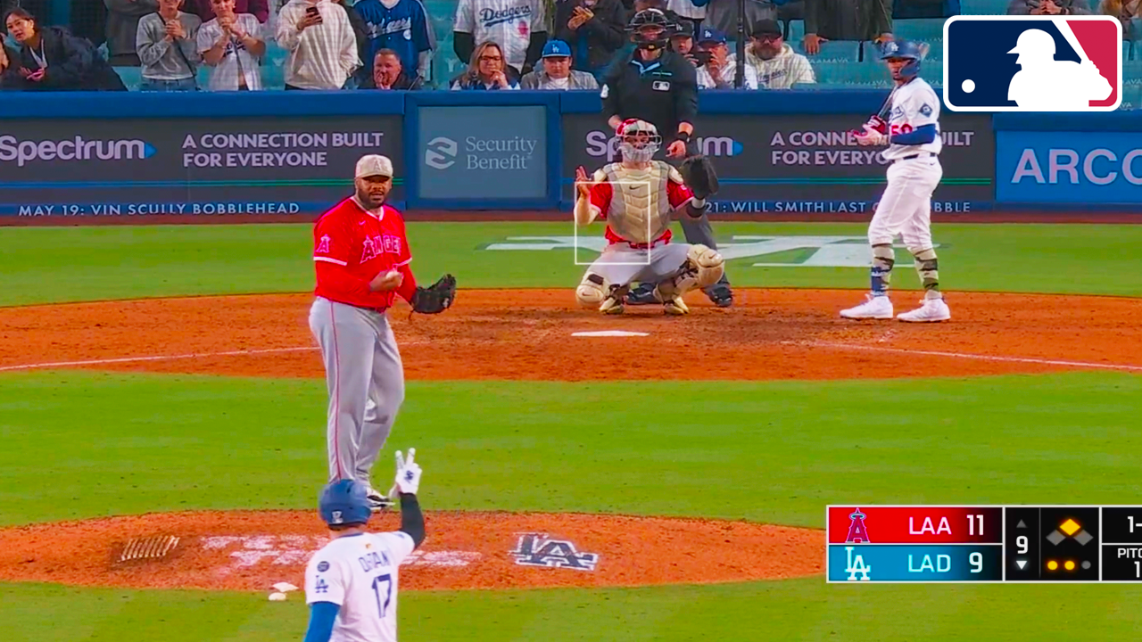 Kenley Jansen commits an intentional balk to force Shohei Ohtani to 3rd after he refuses | LA Angels vs LA Dodgers 2025 MLB Highlights